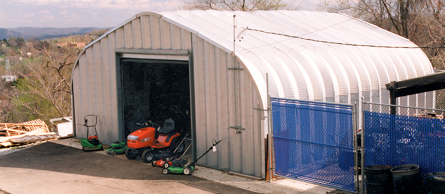 Steel storage sheds